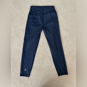 Sweaty Betty Super Sculpt navy 7/8 leggings